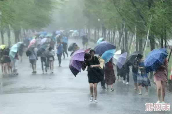 在狂风暴雨中，孕妇勇敢面对疯狂撞击，雪白的大肉展现出无与伦比的坚韧与母爱的力量